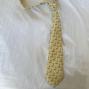 Boys Vineyard Vines Yellow Silk Tie